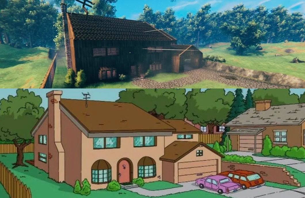 Simpsons House recreated in Valheim