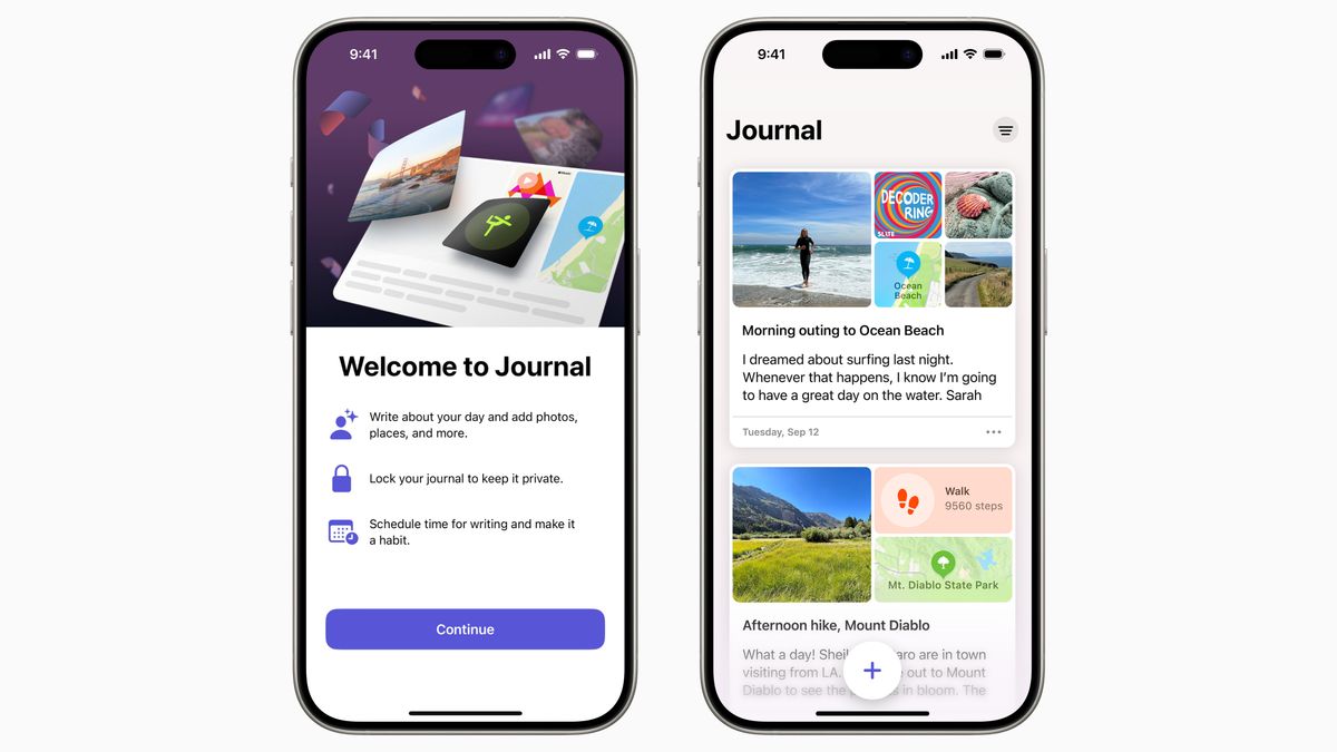 Journal app for iPhone and IPad