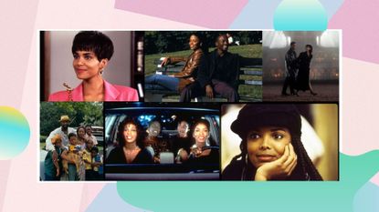 A selection of characters from Black cinema that the writer talks about in this piece including films like Love Jones, Strictly business, Boomerang and Brown Sugar