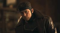 Gambit (Channing Tatum) listens to Sue Storm talk about Victor von Doom in Avengers: Doomsday.