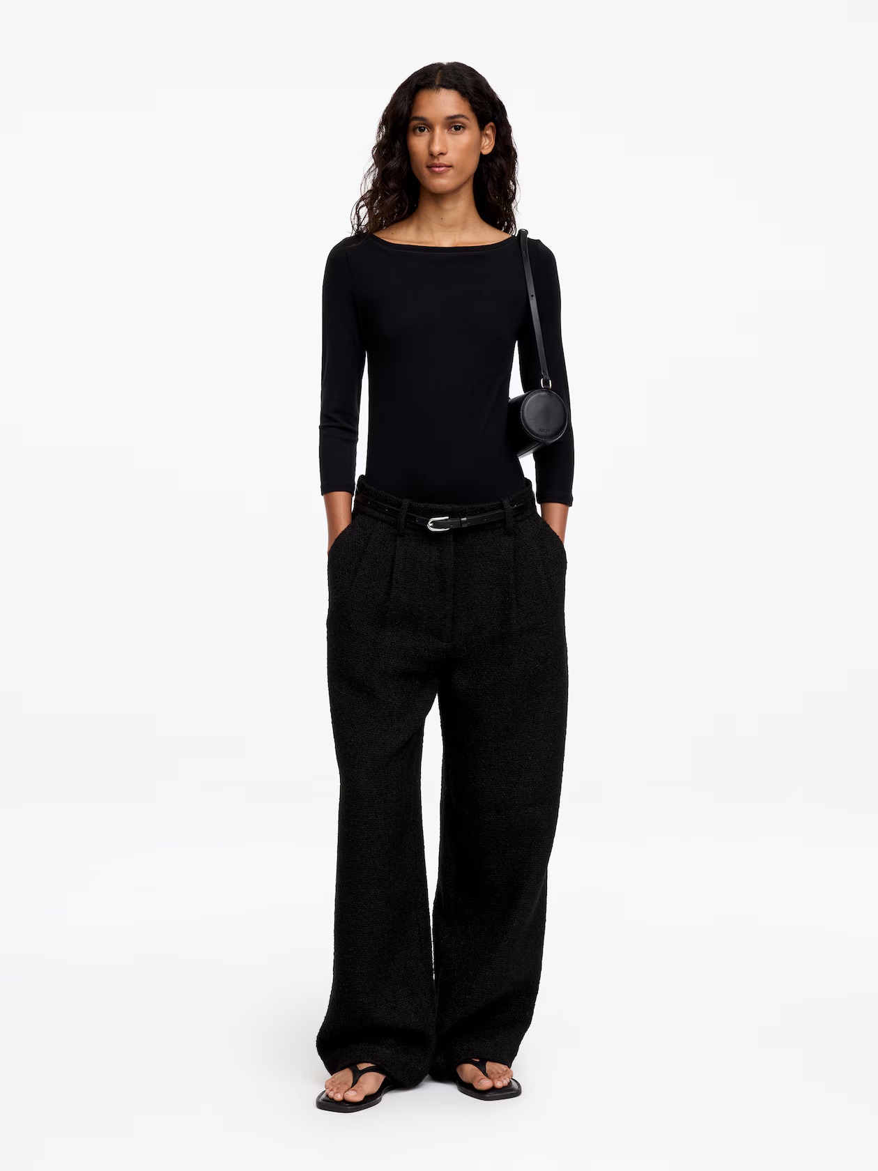 Arket, Boucl&amp;eacute; Wool Blend Trousers