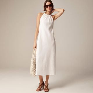 J.Crew white linen dress