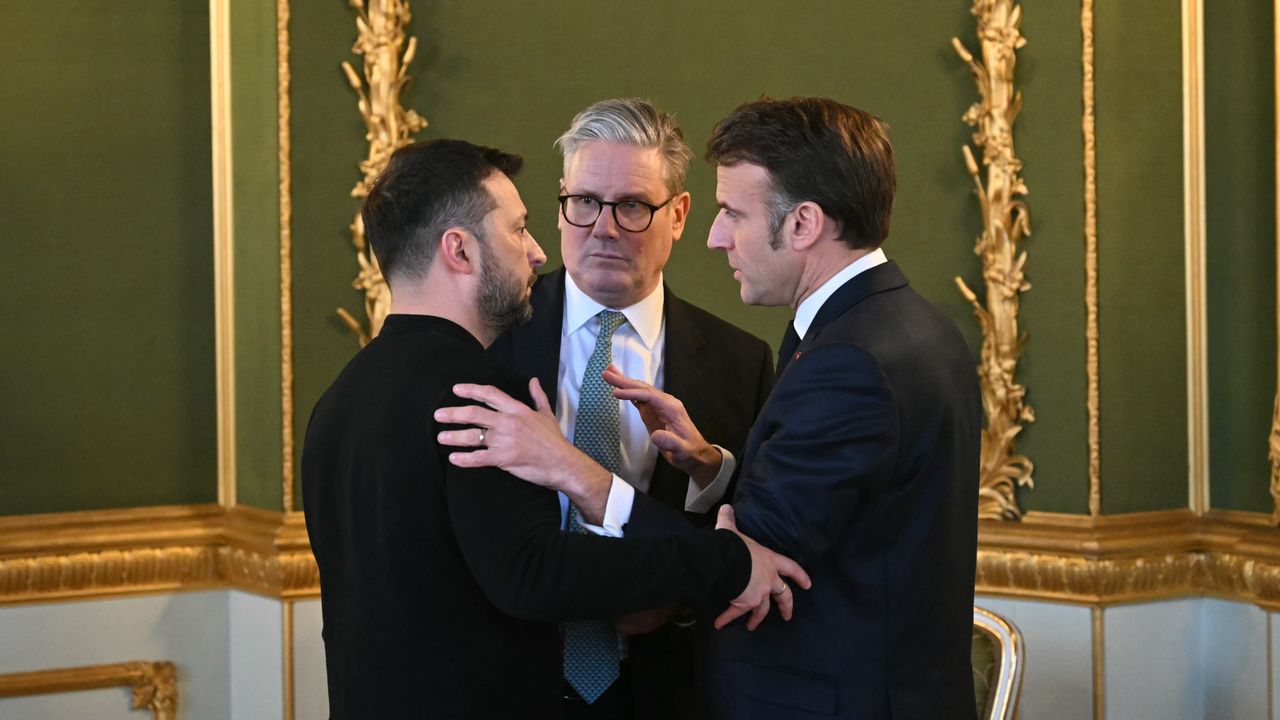 Zelensky, Starmer, and Macron