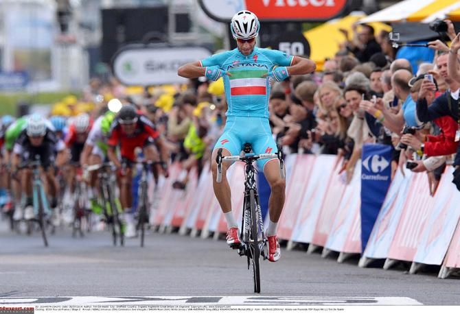 Vincenzo Nibali points out his national title