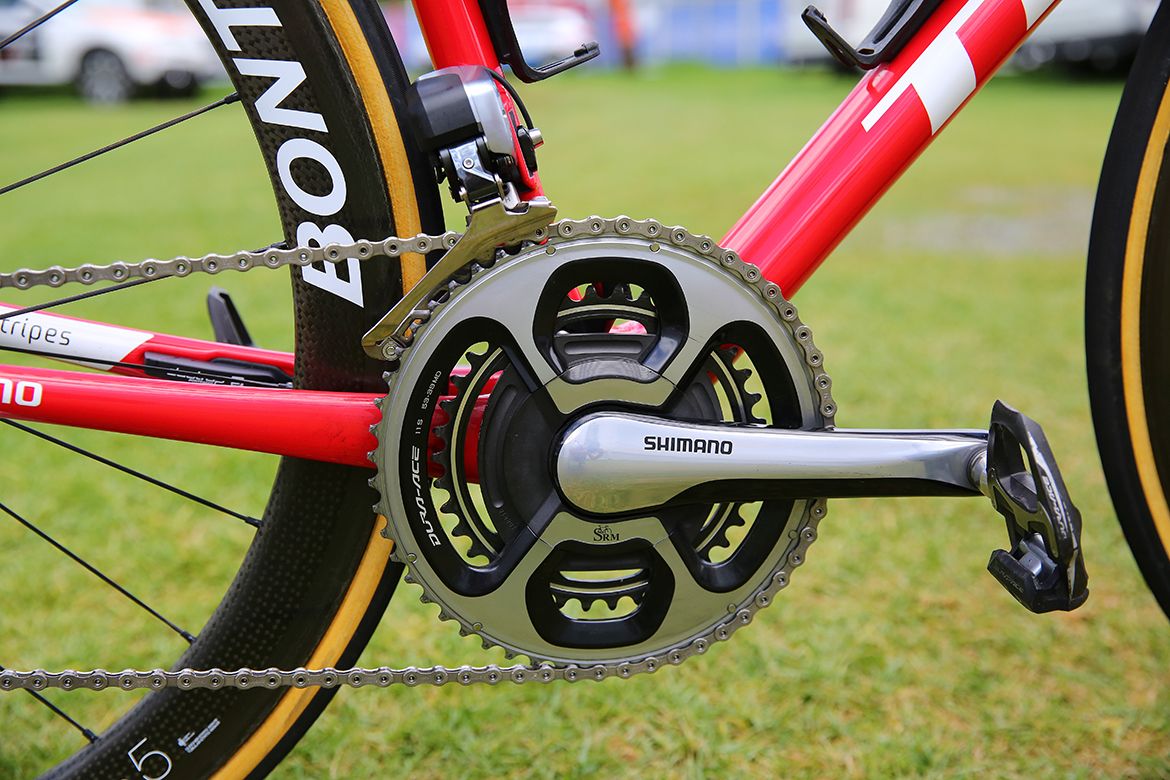 Shimano Dura-Ace cranks with SRM Power Meters for Trek-Segafredo's Laurent Didier