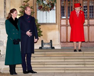 Kate Middleton Prince William up in the air Christmas