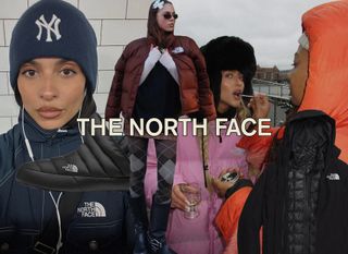 Collage of Women Wearing The North Face