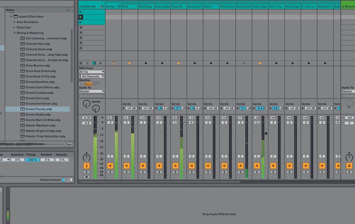 How to make a track in Ableton Live 11 Lite using audio effects MusicRadar