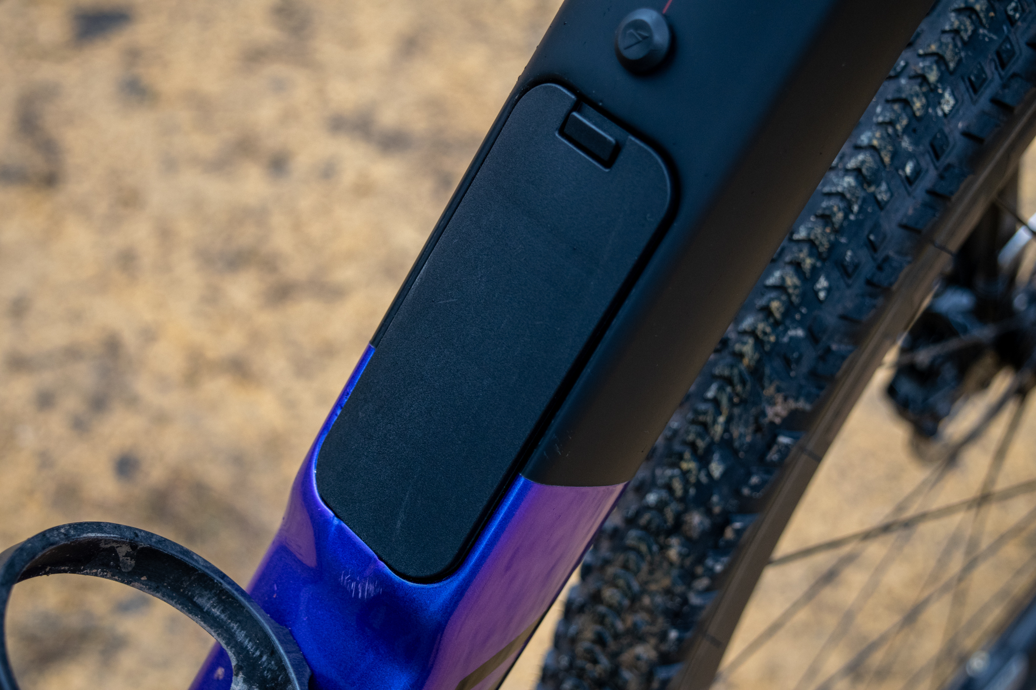 The Canyon Grail downtube storage door 