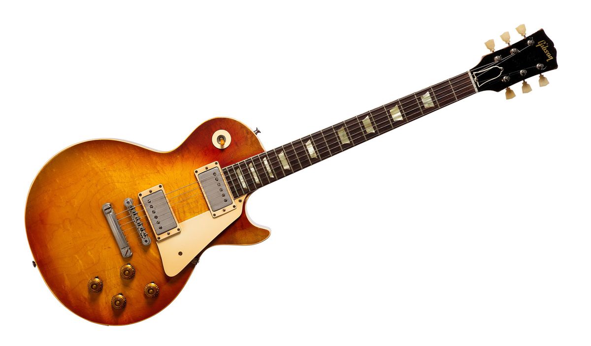 A 1958 Gibson Les Paul purchased as a ransom payment by George Harrison