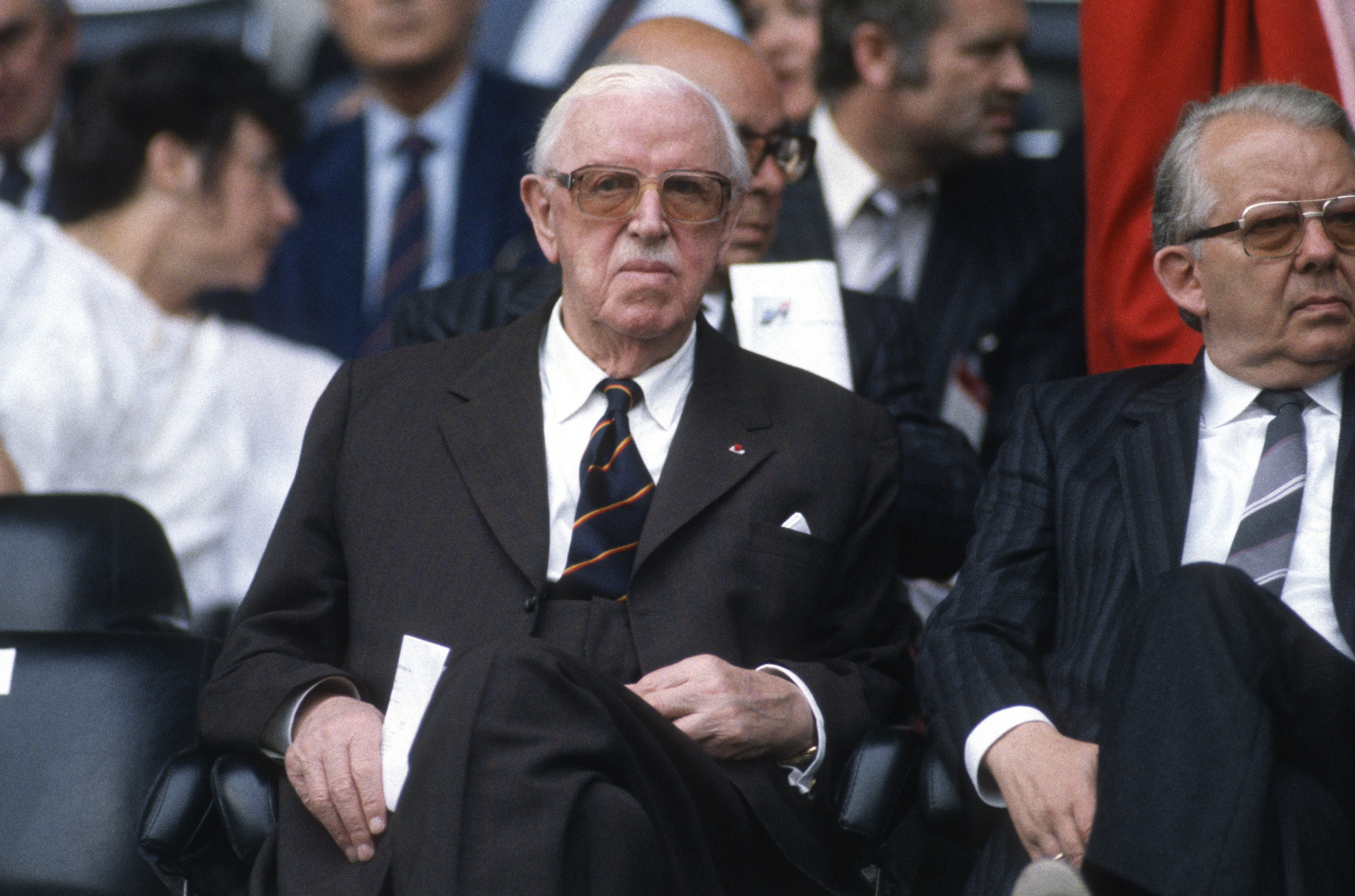 Sir Stanley Rous at the 1982 World Cup
