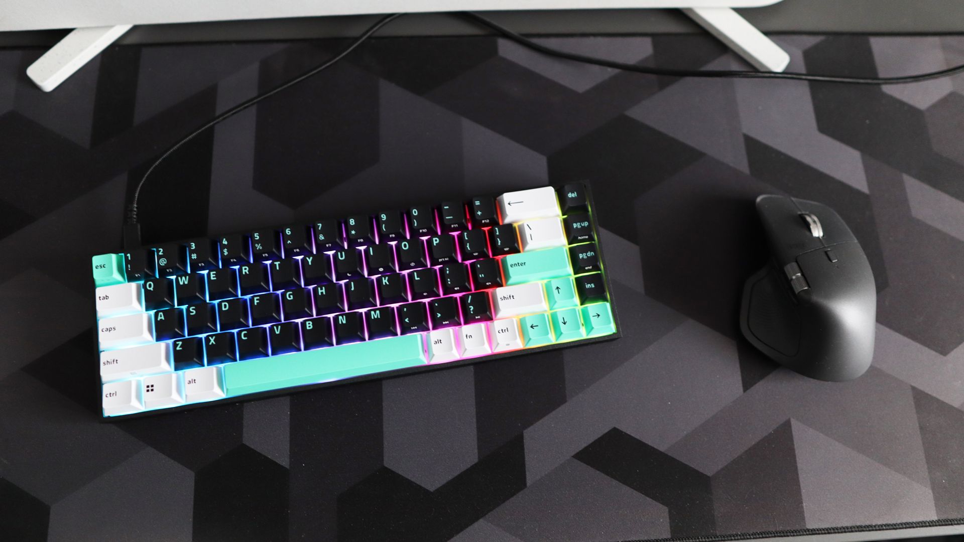 Razer Reclusa X Mini 65% keyboard on a desk
