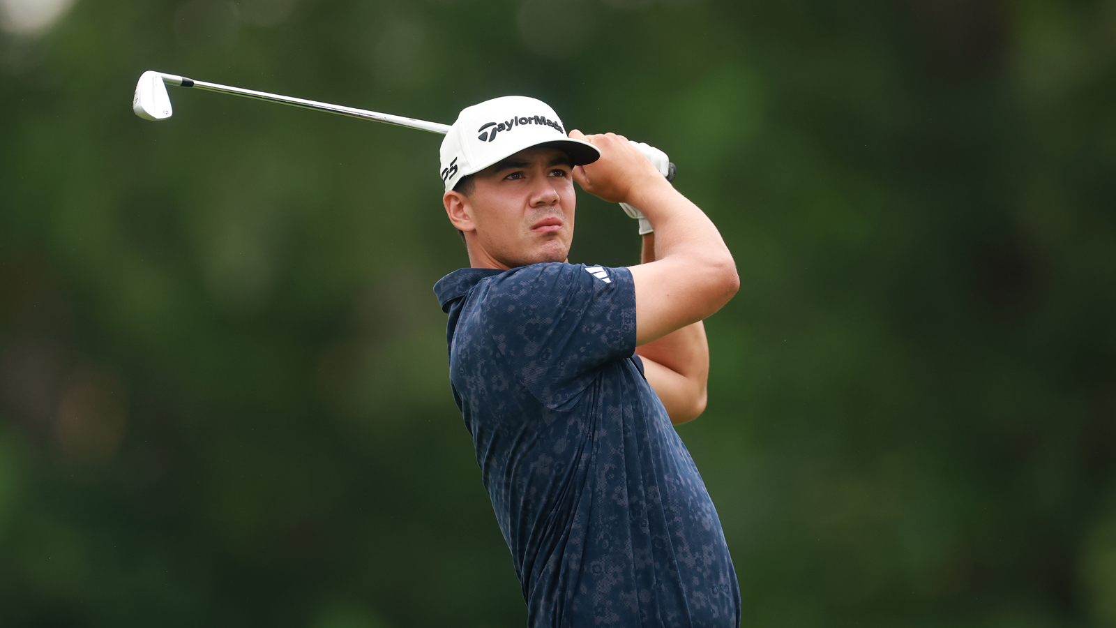 Michael Thorbjornsen hits an iron