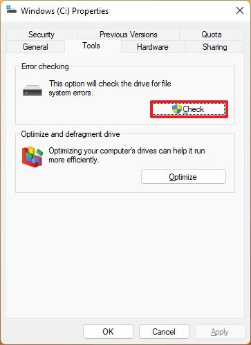 Open error checking tool