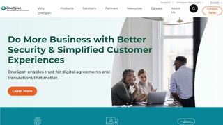 OneSpan Sign website screenshot