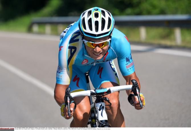 Alexey Lutsenko (Astana) on the drops