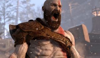 Kratos yelling in god of war