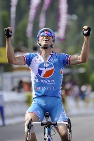 Nicolas Vogondy (Bbox Bouygues Telecom) is delighted with his stage win at the Critérium du Dauphiné