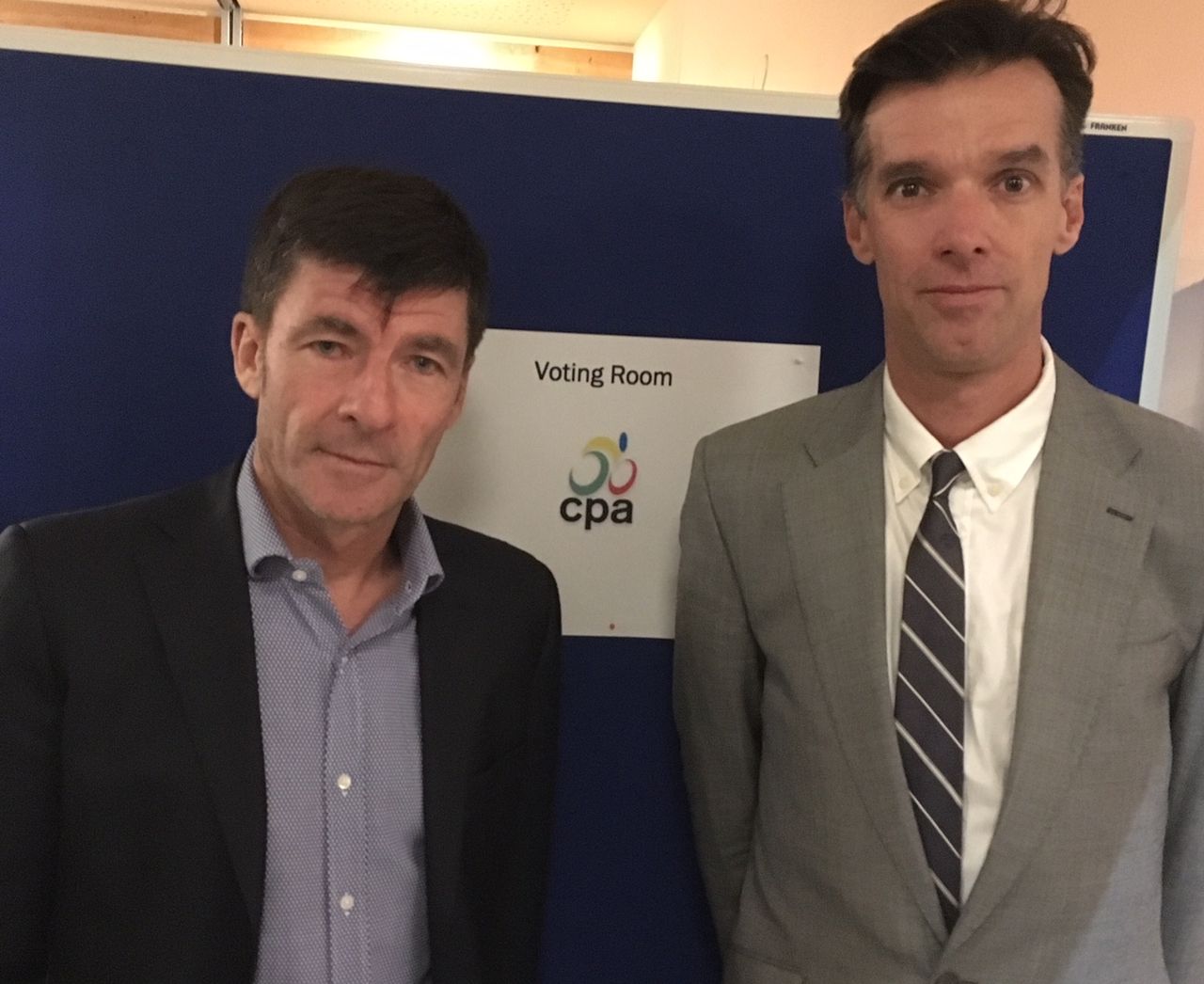 Gianni Bugno and David Millar