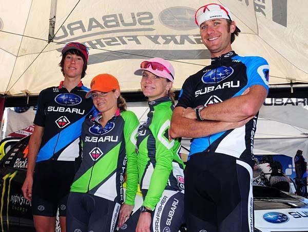 Gary Fisher/Subaru Team (L to R) Sam Schultz, Willow Koerber, Heather Irmiger, Jeremy Horgan-Kobelski