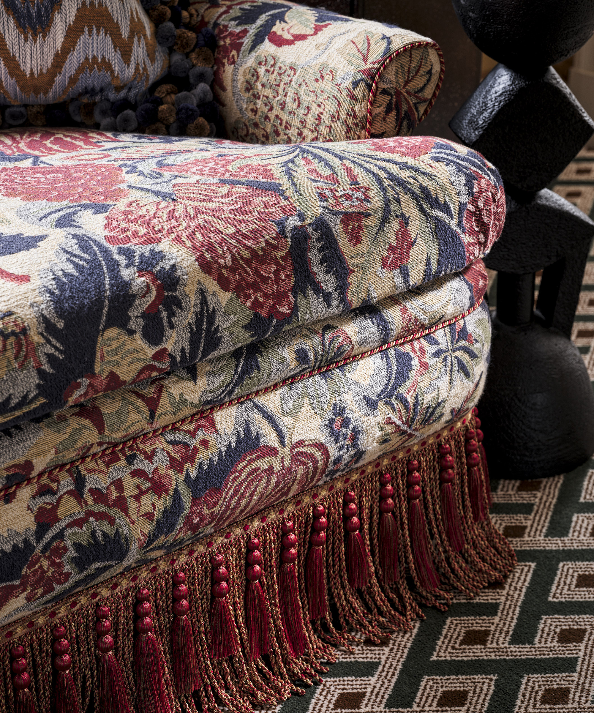 chair with fringing