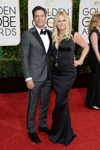 Rob Lowe & Sheryl Berkoff at the Golden Globes 2016