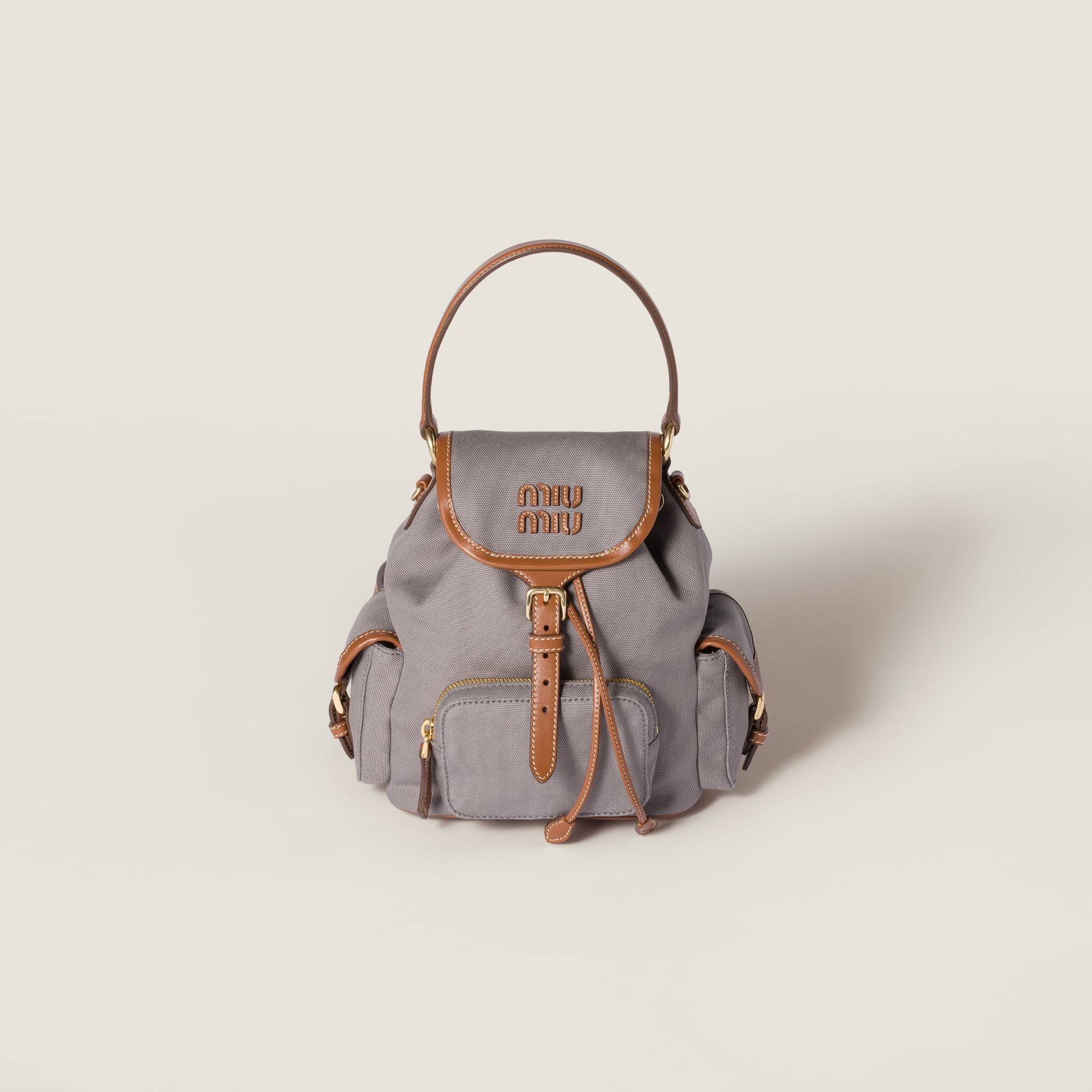 Canvas and Leather Backpack
