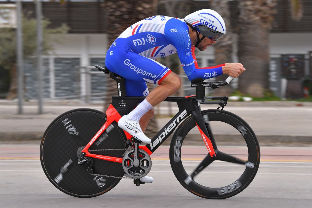 Thibaut Pinot out on the course