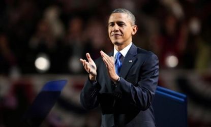 President Obama won well more than 300 electoral votes on Tuesday, but with nearly half the country against him, he doesn't necessarily have a broad mandate to implement his agenda.