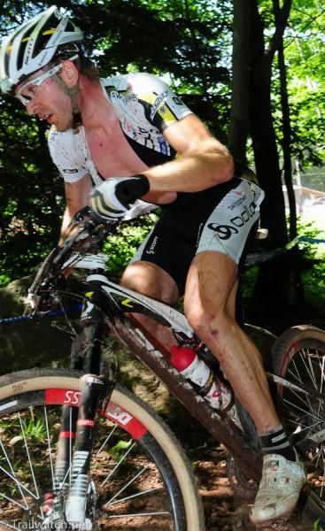 Florian Vogel (Scott Swisspower) riding in 8th place
