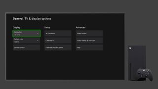 Xbox Series X 120Hz settings