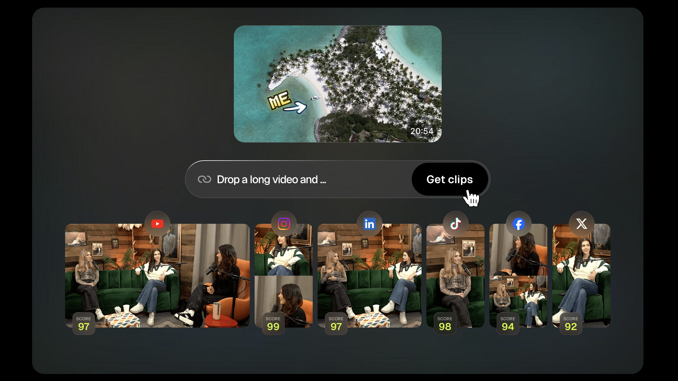 OpusClip screenshot