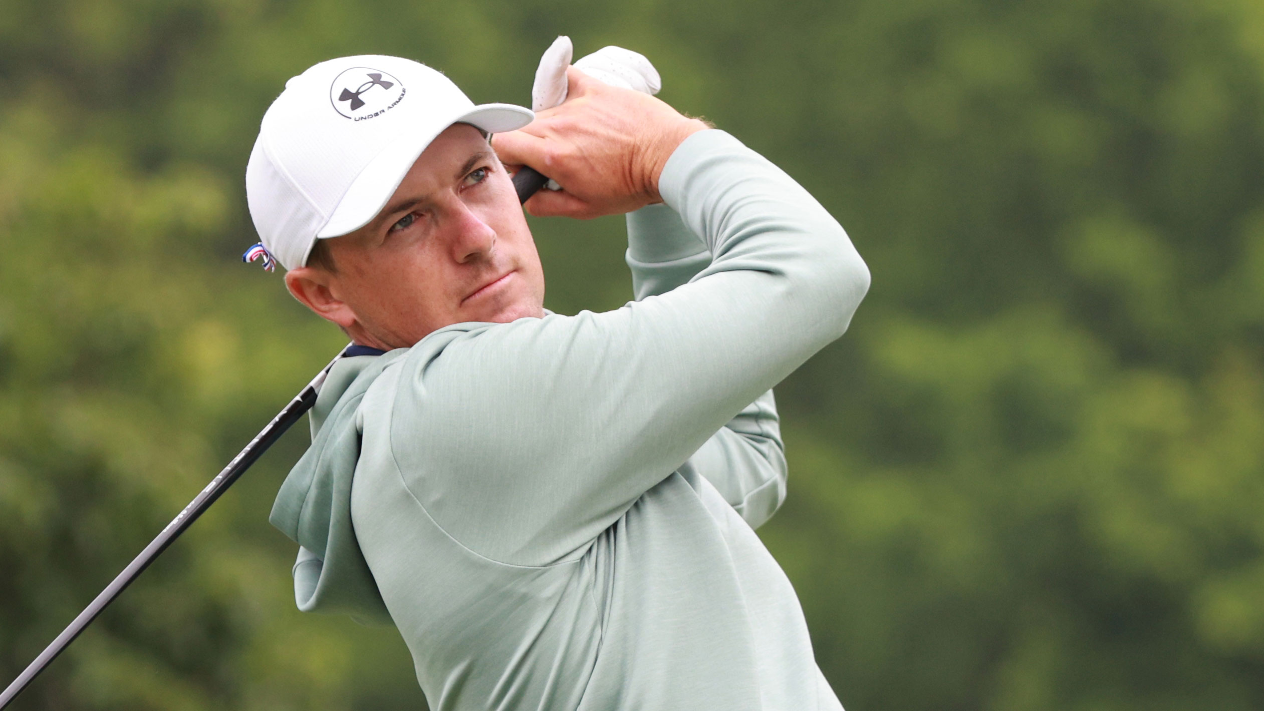 Jordan Spieth produced a great escape at the 11th during the Memorial Tournament 