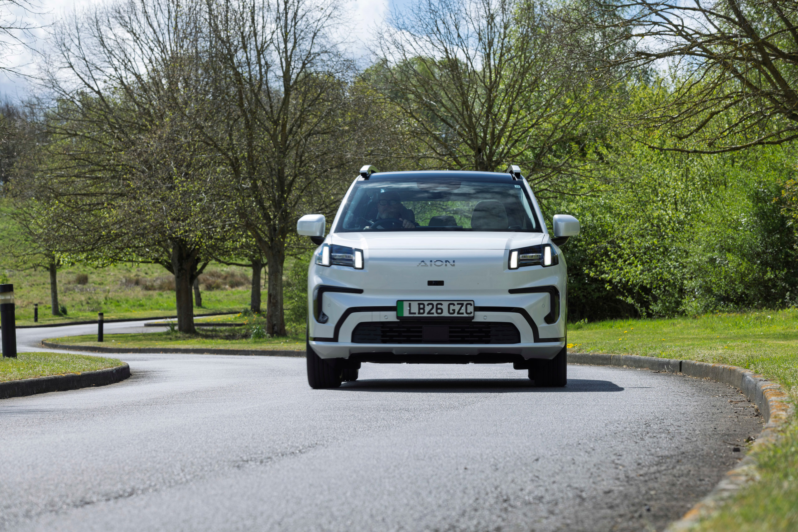 The Aion V on the road