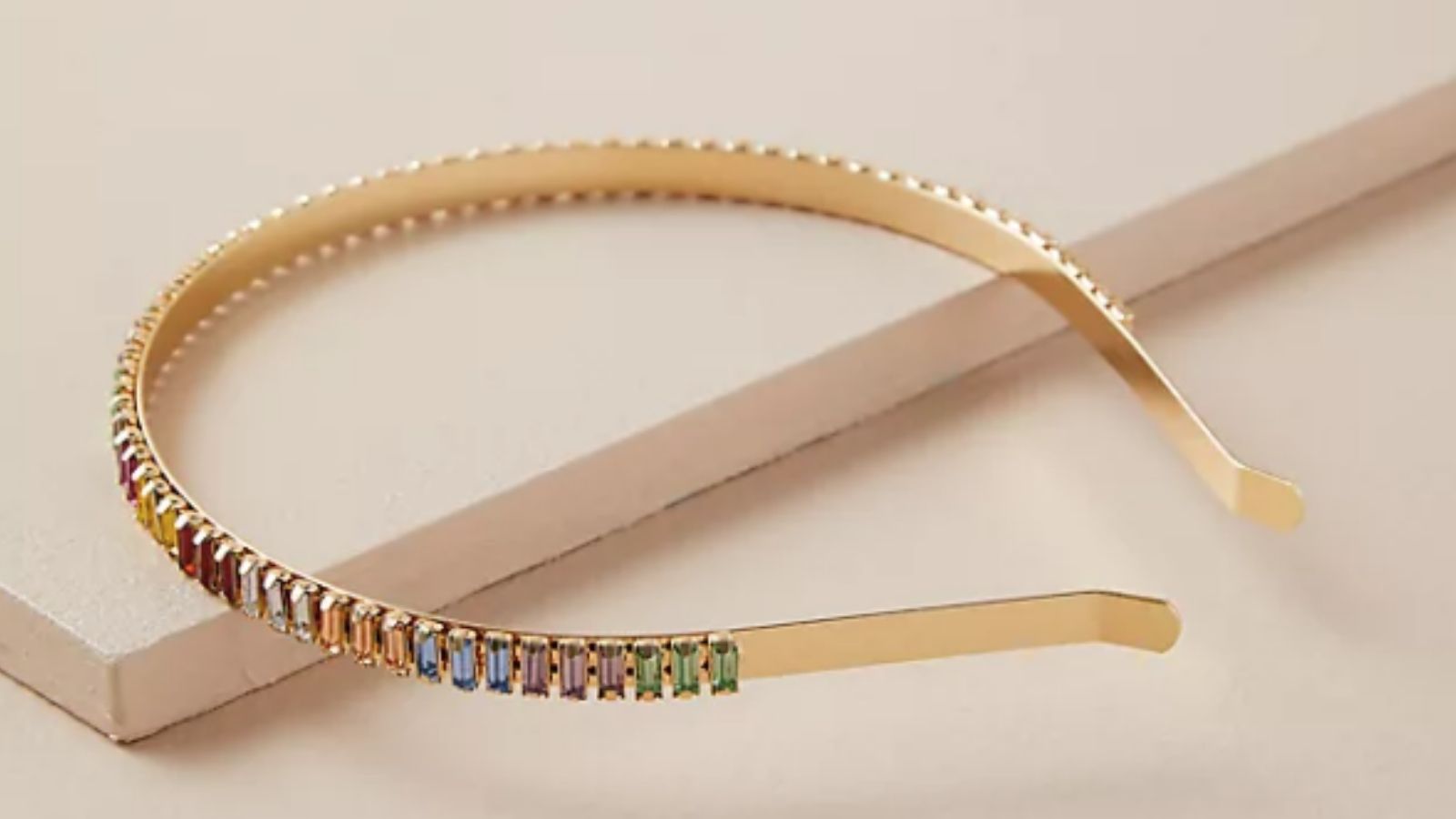 Anthropologie Metal Rainbow Headband for short hair