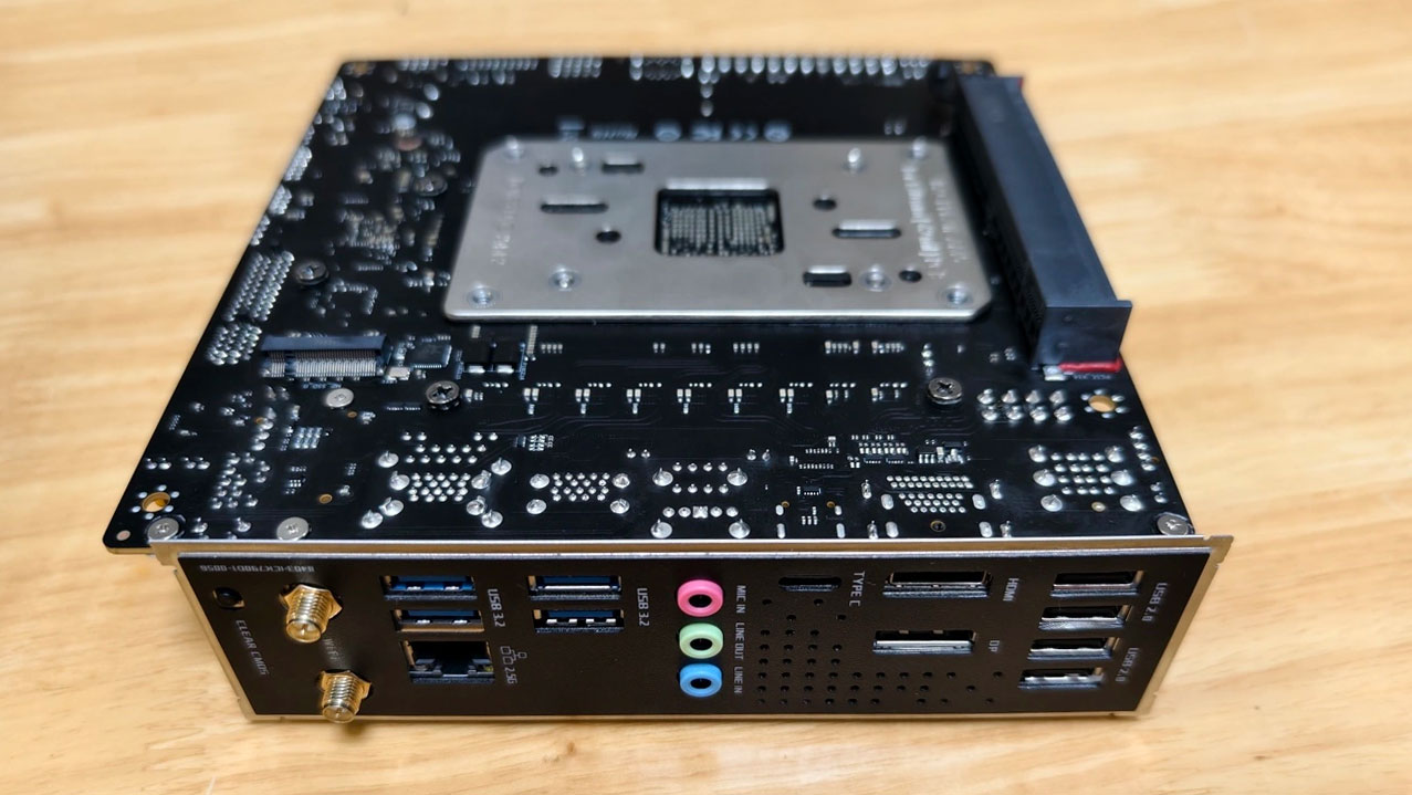 AMD B850 Mini ITX motherboard with PCIe slots on both sides teased ahead of Computex