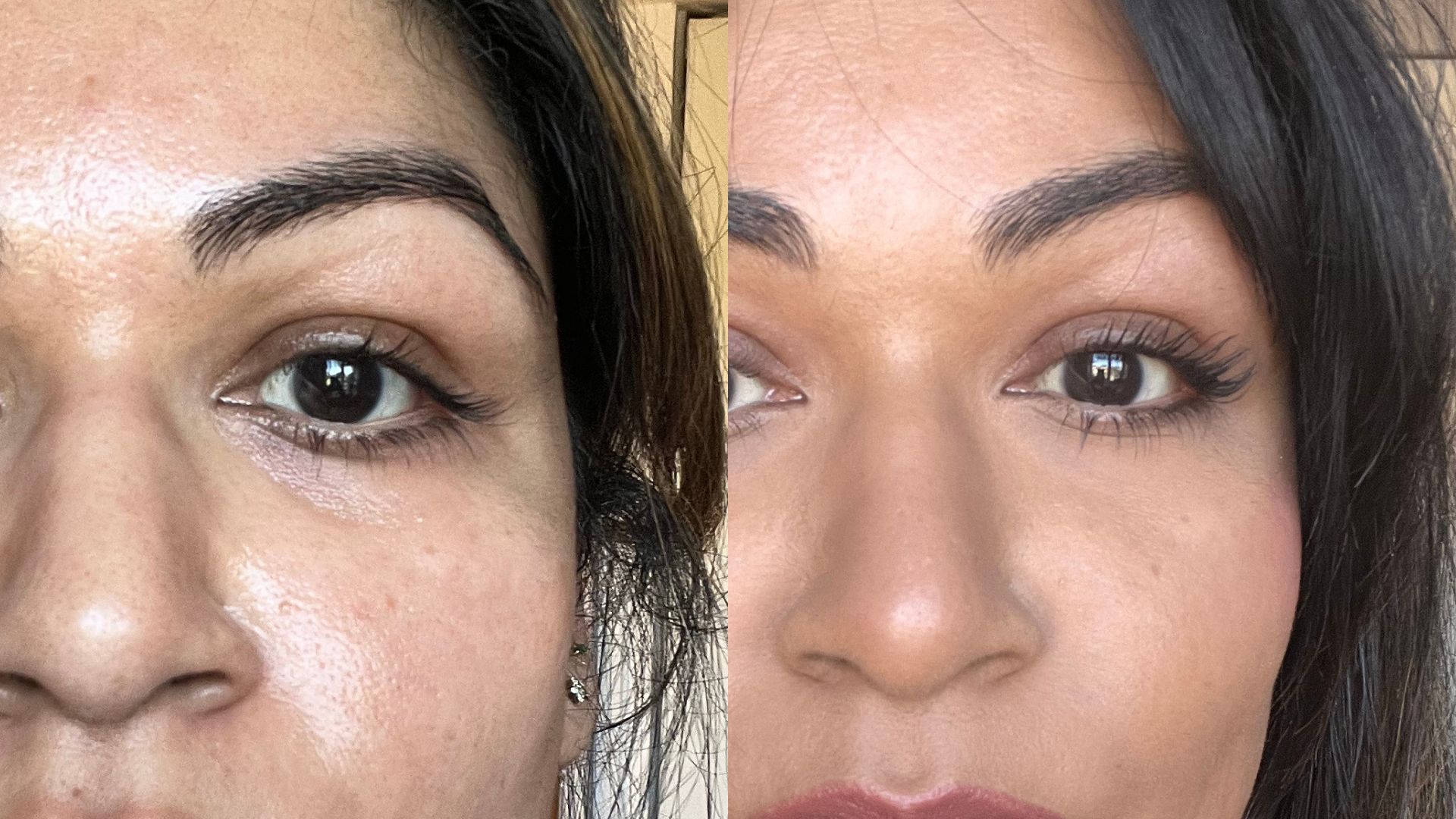 Glossier Lash slick before and after - Aleesha Badkar