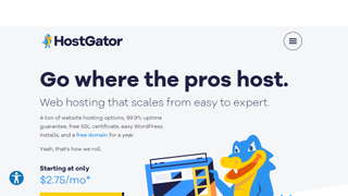 Website screenshot of HostGator Web Hosting