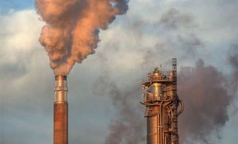 Is this carbon-belching factory contributing to global warming? Most Tea Partiers don&amp;#039;t think so.