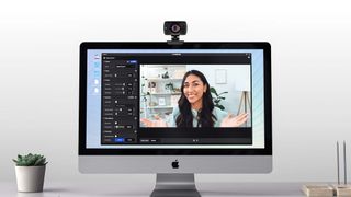 Elgato Facecam attached to computer monitor