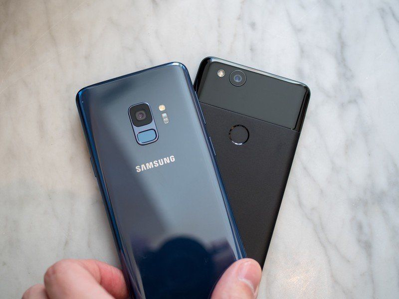 Samsung Galaxy S9 and Google Pixel 2
