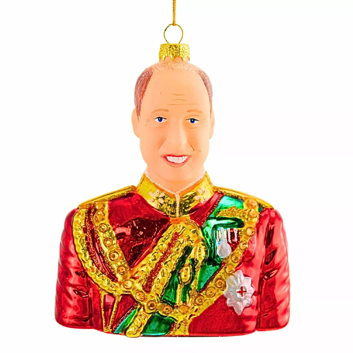 Cody Foster 4.5 Inch Prince William Christmas Tree Ornament , Heir Apparent British Throne (1pc)