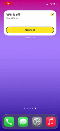 Norton VPN widget demo