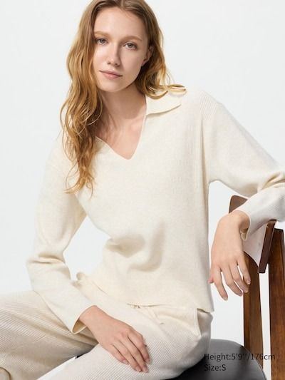 Washable Knit Polo Jumper