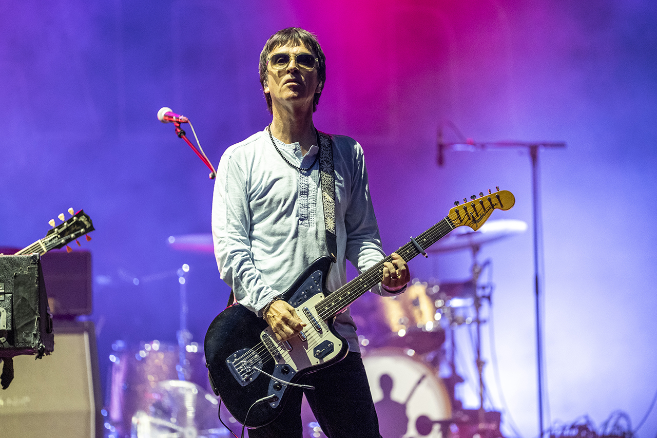 British guitarist and singer-songwriter Johnny Marr (born John Martin Maher) performs in concert at the Teatro Romano in Verona (Italy), July 16th, 2026.