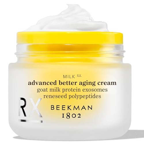 Beekman 1802 Milk Rx Advanced Better Aging Collagen Moisturizer Face Cream &amp;ndash; 4x Retinol Alternative With Goat Milk Exosomes &amp;amp; Polypeptide, Firming Cream, 1.69 Fl Oz