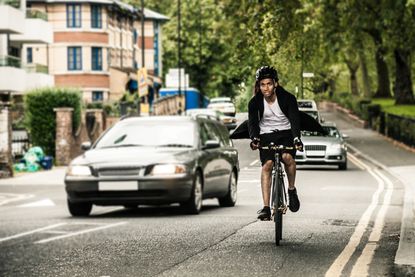 Cyclist in London