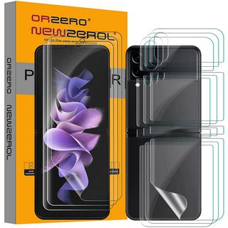 orzero galaxy z flip 3 screen protector set