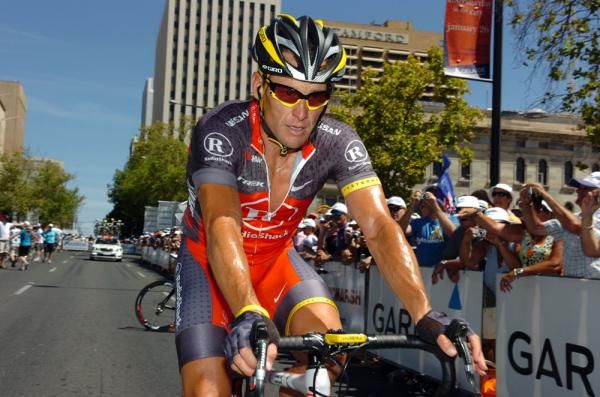 Lance Armstrong (RadioShack) after the final stage of his second Tour Down Under