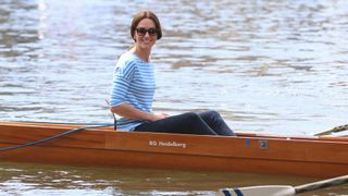 Kate Middleton on a rowing boat